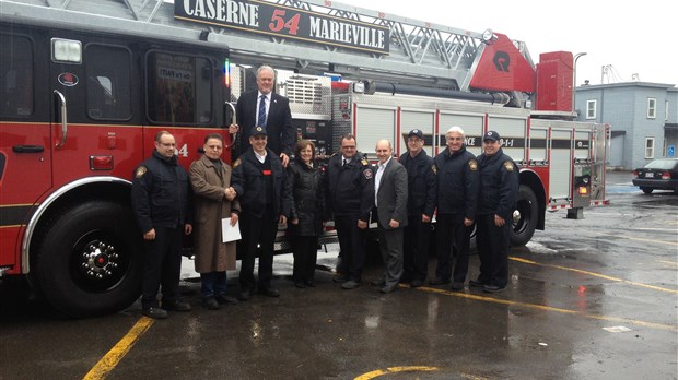 Un camion échelle à la fine pointe de la technologie pour Marieville